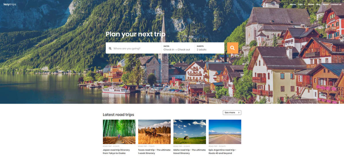 LazyTrips - road trip website gets a new look!