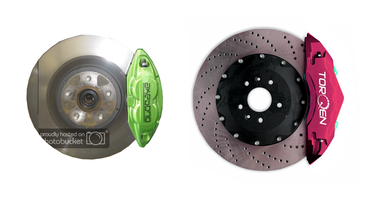 Torqen Xtreme Big Brake Kit vs Stock 370Z